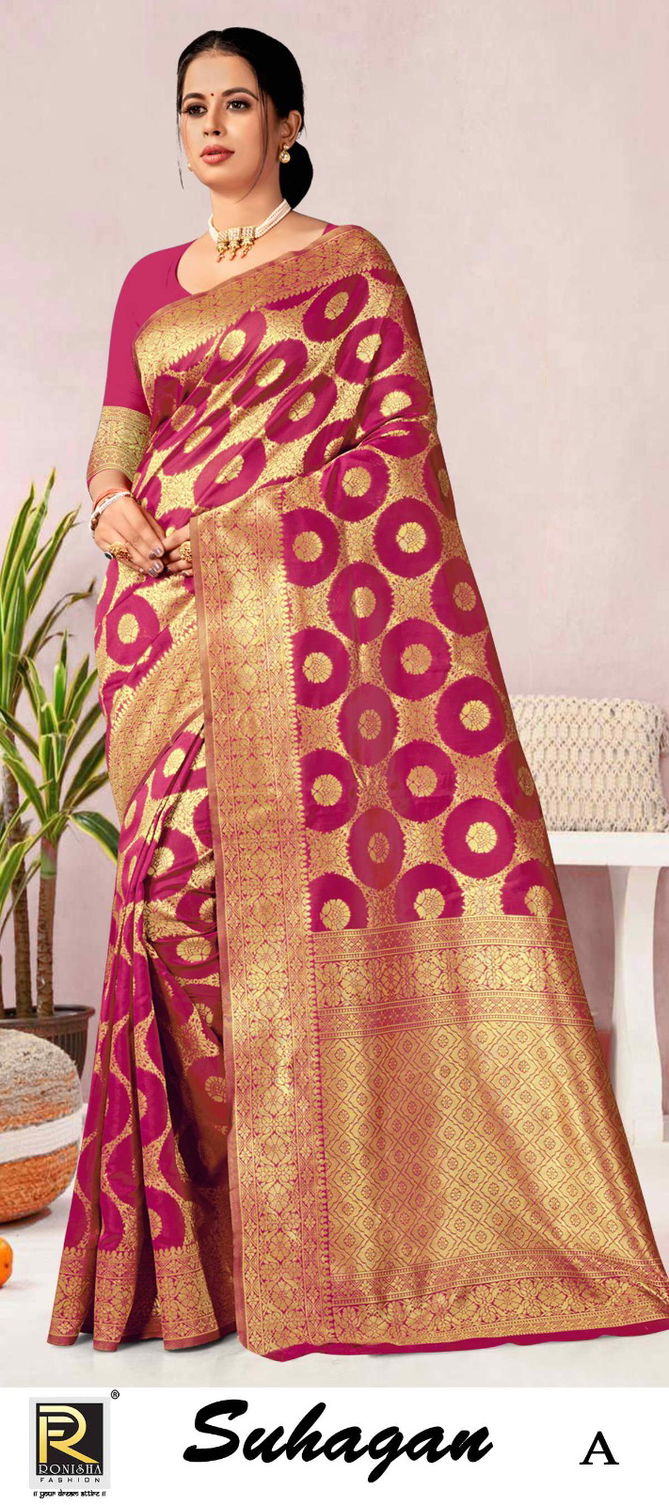 Ronisha Suhagan Designer Saree Catalog
